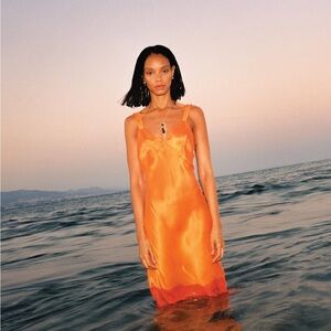 Silk Laundry, Deco Rushed Dress